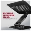 STND-LRB Podstawa do laptopów aluminiowa 10-17,3 cala regulowana wysokość, obrotowa o 360 stopni, Czarna